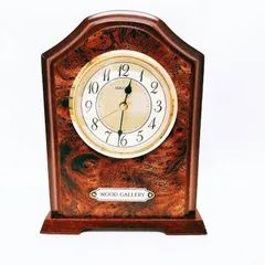 SEIKO セイコー 置時計 木目調 レトロ モダンインテリア ヴィンテージ調 SEIKO WOOD GALLERY 木製 置時計 インテリアのサムネイル