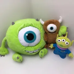 マイク リトルマイキー エイリアン モンスターズインク Disney Pixar ピクサー ぬいぐるみ 3体セット 特大 ビッグサイズ インテリア コレクション 260630-2Aのサムネイル