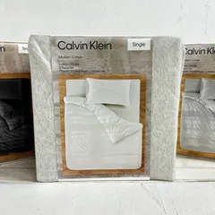 カルバンクライン ベッドシーツ 3点セット シングル Calvin Klein Duvet Set 3P Single  【38677】のサムネイル