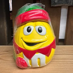2003-07 Mars社公認 ギャラリー社製 m&m's 陶器製 クッキージャー イエロー エルフ/ エムアンドエムズ キャニスターのサムネイル