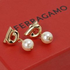 フェラガモ Ferragamo ピアス レディース 76 0780 776601 ガンチーニ パールのサムネイル