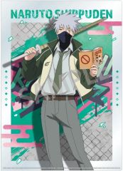 [중고] 클리어 파일 하타케 카카시 학원 A4 싱글 클리어 파일 [NARUTO-나루토-질풍전]