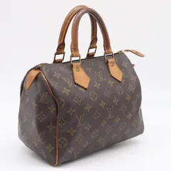 ★3日以内返品可★  LOUIS VUITTON ルイ・ヴィトン モノグラム スピーディ25 M41528 ハンドバッグ ブラウン ベージュ コーティングキャンバス レザー レディースのサムネイル