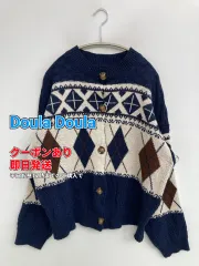 Doula Doula ドゥーラドゥーラ カーディガン/ボレロ ネイビー ニット その他総柄 ショート丈 長袖 レディースのサムネイル