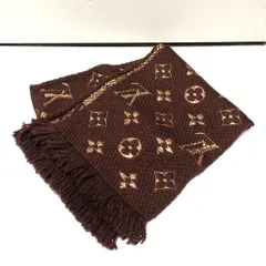 Ft1318981 ルイ・ヴィトン マフラー エシャルプ･ロゴマニア シャイン モノグラム マロン M71383 ブラウン LOUIS VUITTON 中古のサムネイル