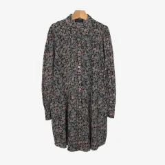 55 ZADIG&VOLTAIRE ザディグ・エ・ヴォルテール フラワー パータン ピンタック シャツ ONE PIECEのサムネイル