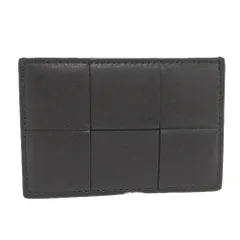BOTTEGA VENETA カードケース マキシイントレチャート レザー ブラック 748052のサムネイル