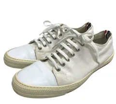 MONCLER/モンクレール/キャンバス×レザー/ローカットスニーカー/サイズ43/約26.5cm/ホワイト/メンズ/FB3718のサムネイル