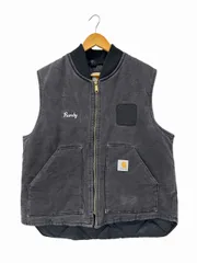 カーハート carhartt 2001 USA製 Duck Vest ダック ベスト XL 黒 ブラック ブランド古着ベクトル 中古260702のサムネイル