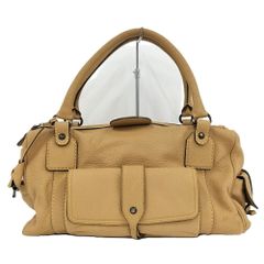 Chloe クロエ パディントン トートバッグ レザー ベージュ 南京錠欠品