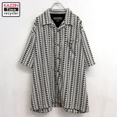 00s pellepelle 総柄 オープンカラー 半袖シャツ メンズ 表記XXLサイズのサムネイル