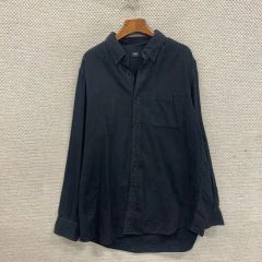 rrl ダブルアールエル ブラック シャツ 猫の目ボタン L 黒 ralph