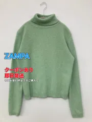 ZAMPA ニット/セーター ライトグリーン ウール・ニット ナイロン ニット 無地 ショート丈 長袖 タートルネック/ハイネック レディースのサムネイル