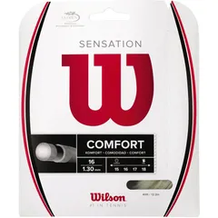 【ロット販売：入り数6】 Wilson(ウイルソン) SENSATION NATURAL 16 SET テニス 硬式ガット (wrz941000)、ナチュラルのサムネイル