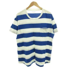 ノンネイティブ nonnative Tシャツ カットソー 半袖 ボーダー 3 白 ホワイト 青 ブルー /FFのサムネイル