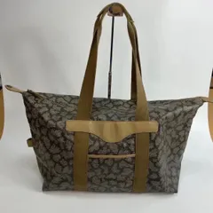 難有り・YvesSaintLaurent/YSL.イヴ・サンローラン、ジラフ柄、ボストンバッグ、ヴィンテージ、大容量　　A105のサムネイル