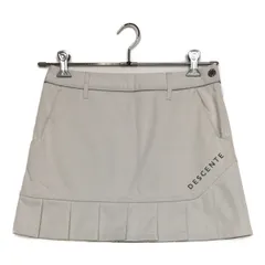 中古 レディース デサントゴルフ DESCENTE GOLF スカート M 薄グレー 裏起毛 秋冬 プリーツのサムネイル