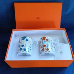 ◇未使用級◇エルメス クアドリガ ポップ マグカップ 2客 箱つき 3