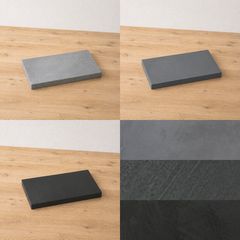 IKEA カルヴィーケン ダークグレー コンクリート調 扉 3枚 廃盤品