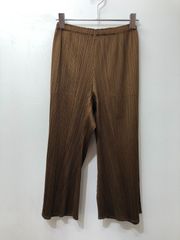 サンプル品】PLEATS PLEASE ワイドパンツ ベージュ クロップド丈