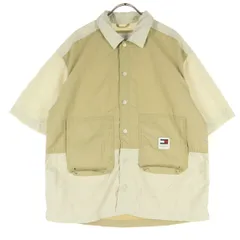 TOMMY JEANS トミージーンズ 半袖 スケートフィットカラーブロック ジャケット Ｓ ベージュ系 メンズ 古着のサムネイル