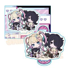 超てんちゃん あめちゃん 缶バッジ スクエア ニディガ展 ダーク