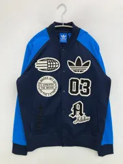adidas アディダス スタジャン L ネイビー コットン 無地 ブランドロゴ 刺繍 フードなし メンズ レディースのサムネイル