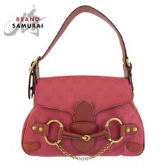 美品 GUCCI グッチ GG柄 ブラック 黒 ナイロン 105670 ボストンバッグ