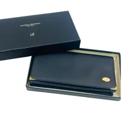 【未使用】ダンヒル　Dunhill ブラック 長財布 　レザー　財布のサムネイル