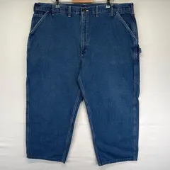 古着 カーハート Carhartt デニム パンツ デニムペインターパンツ 大きいサイズ ハンマーループ w46 L28  ブルー系 メンズのサムネイル