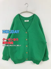 HOLIDAY ホリデイ カーディガン/ボレロ グリーン 無地 ミドル丈 長袖 レディースのサムネイル