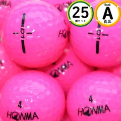 Aランク 25個 2024年モデル D1 良品 ピンクカラー ホンマ HONMA ロストボール ゴルフボール 送料無料 sntのサムネイル