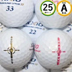Aランク厳選 ダンロップ ゼクシオ リバウンドドライブ 25球 傷ほぼなし・高品質 ロストボール 送料無料 25個 良品 ホワイトのサムネイル