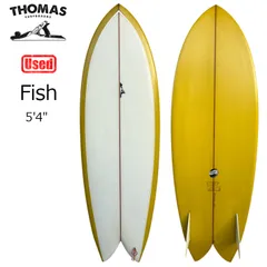 中古 サーフボード 使用状態 【A】★★★ THOMAS SURFBOARDS  トーマスサーフボード  Fish 5’4” オンフィン※営業所留め配送のサムネイル