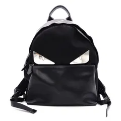 FENDI フェンディ バッグバグズ モンスター バックパック リュック デイパック レザー/ナイロン ブラック ロゴのサムネイル