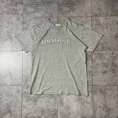 バナナリパブリック ロゴTシャツ グレー S 90s USA製のサムネイル