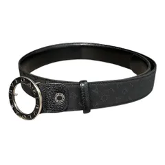 BVLGARI(ブルガリ) BVLGARI BVLGARI BELT - Logomania ブルガリ ブルガリ ベルト ロゴマニア 105/42 ブラック LOEAEA B.zero1のサムネイル
