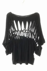 リミフゥ LIMI feu カットアウト デザイン カットソー Sサイズ 半袖 ブラック 【ブランド古着ベクトル】【中古】●260624のサムネイル