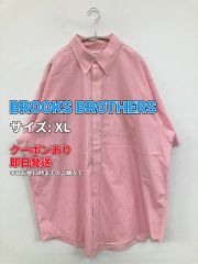 ブルックスブラザーズ ポロシャツ XXL ピンク ボーダー ワンポイント