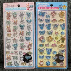 正規品 ボンボンドロップシール ナルミヤキャラクターズ エンジェルブルー デイジーラヴァーズ メゾピアノ ポンポネット 2枚セット ぷっくりシール デコシール ステッカー 文房具 コレクション 新品 送料無料のサムネイル