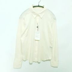 新品未使用 ヤッコマリカルド シンプル シャツ ブラウス 【M】 シロ
