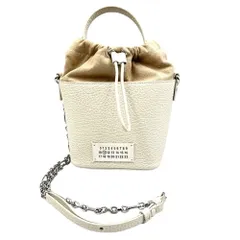 Maison Margiela メゾンマルジェラ 5AC　レザー　キャンバス　ショルダーバッグ ホワイトのサムネイル