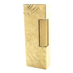ダンヒル dunhill ローラー式 ガスライター ロゴ 着火確認済 喫煙具 喫煙グッズ ゴールドカラー /MW ■GY18のサムネイル