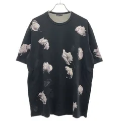 LAD MUSICIAN ラッドミュージシャン 18AW BIG T-SHIRT 14/1 T-CLOTH INKJET ROSE PHOTO ローズプリントビッグTシャツ 2218-712 ブラック 44のサムネイル