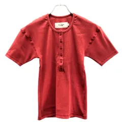 JOHN MASON SMITH ジョン メイソン スミス 26SS COTTON RIB HENRY NECK SHORT SLEEVE PULLOVER ヘンリーネックトップス 26SCT-472L レッド 36のサムネイル