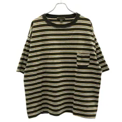 Nigel Cabourn ナイジェルケーボン ボーダーTシャツ  カーキ 52のサムネイル