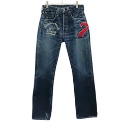 TMT ×Levi’s ティーエムティー×リーバイス 7周年記念 501XX ワッペンデニムパンツ Lot47501 インディゴブルー W31L34のサムネイル