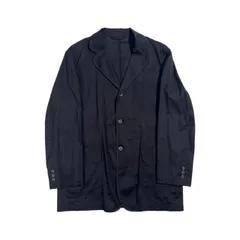 リネン混 GREEN CLUBS グリーンクラブ 3B シングル テーラード ジャケット サイズ4 /ブラック系 メンズ 春夏のサムネイル