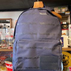 MP470) Calvin Klein Jeans リュックサック 総柄 中古 現状品 