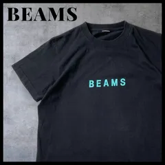 BEAMS センターロゴ Tシャツ ブラック Sサイズ相当 丸胴ボディ テキストロゴのサムネイル